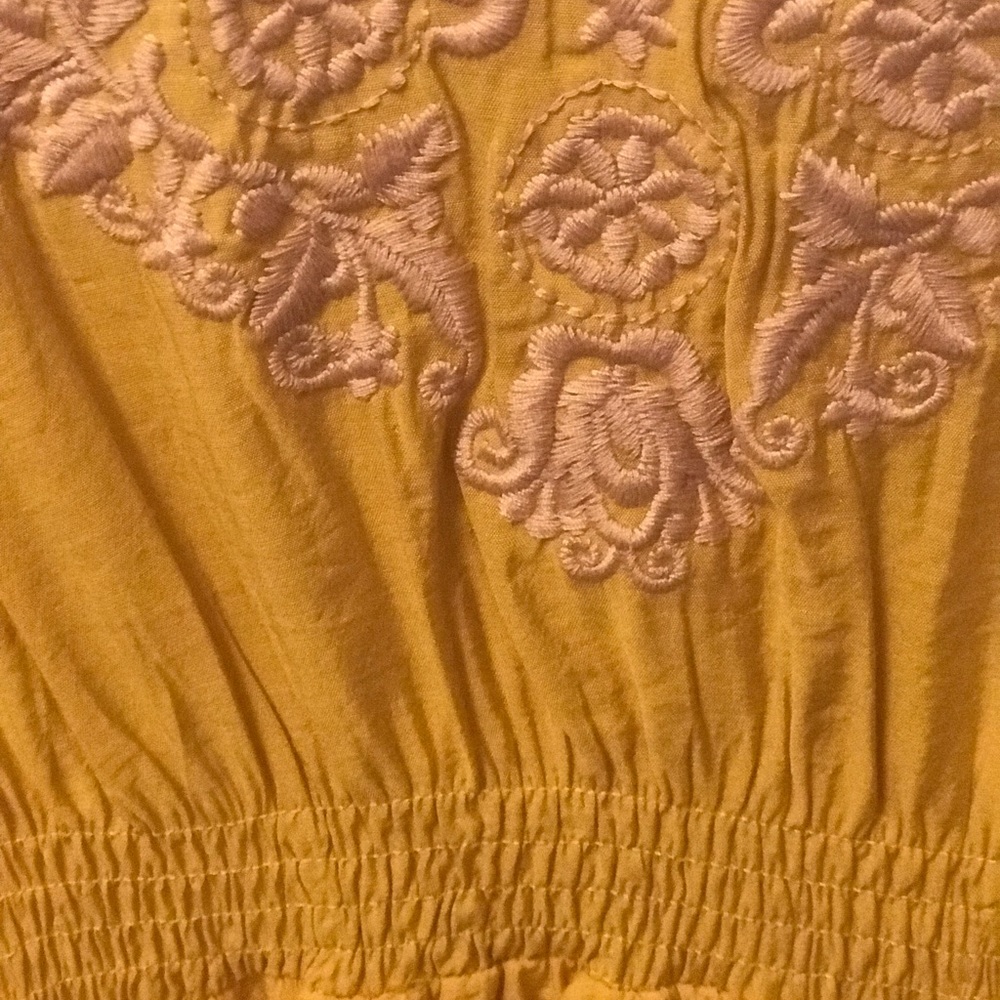 Mustard yellow Indian inspired dress - Picture 6 of 8